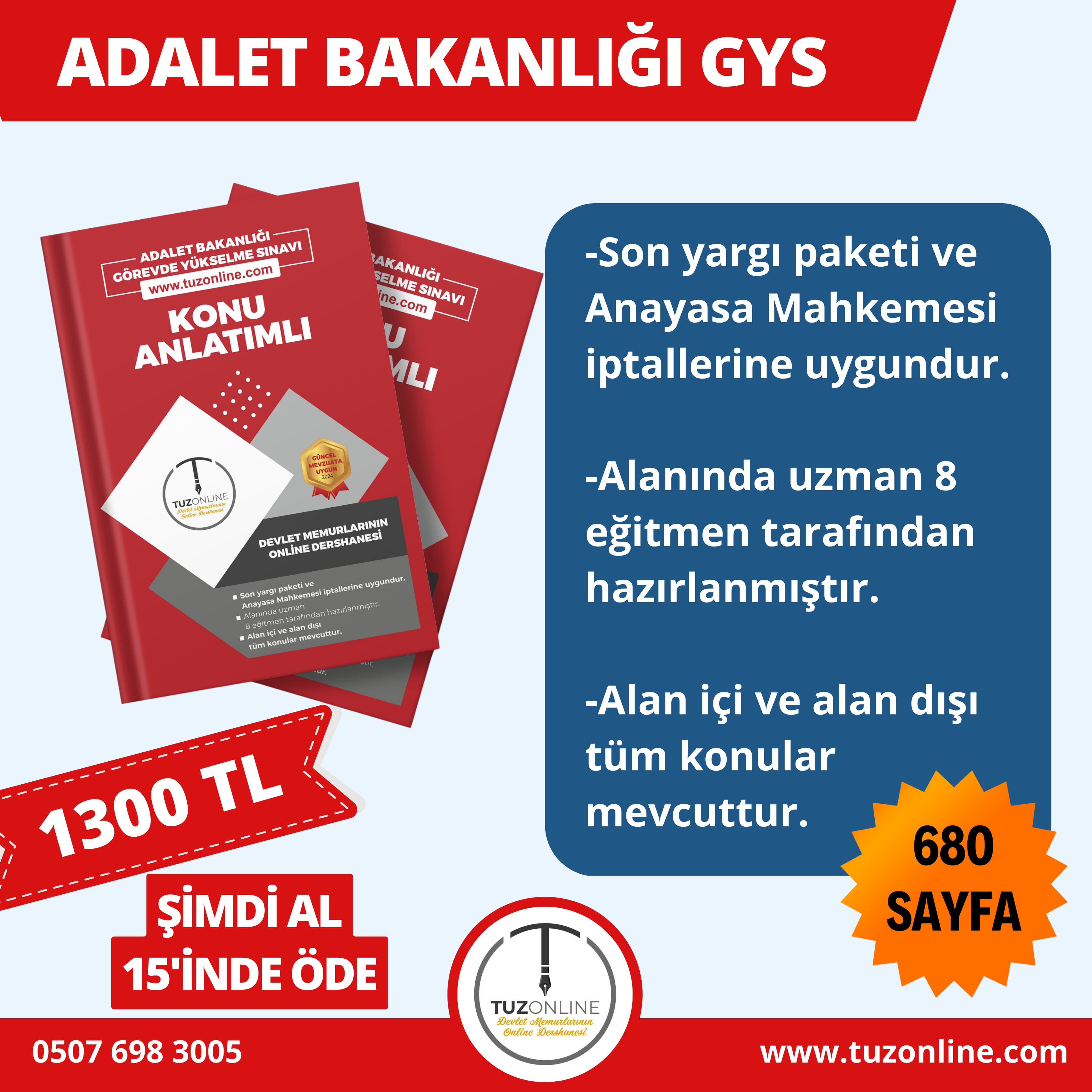 Adalet Bakanlığı GYS Konu Anlatımlı Kitap