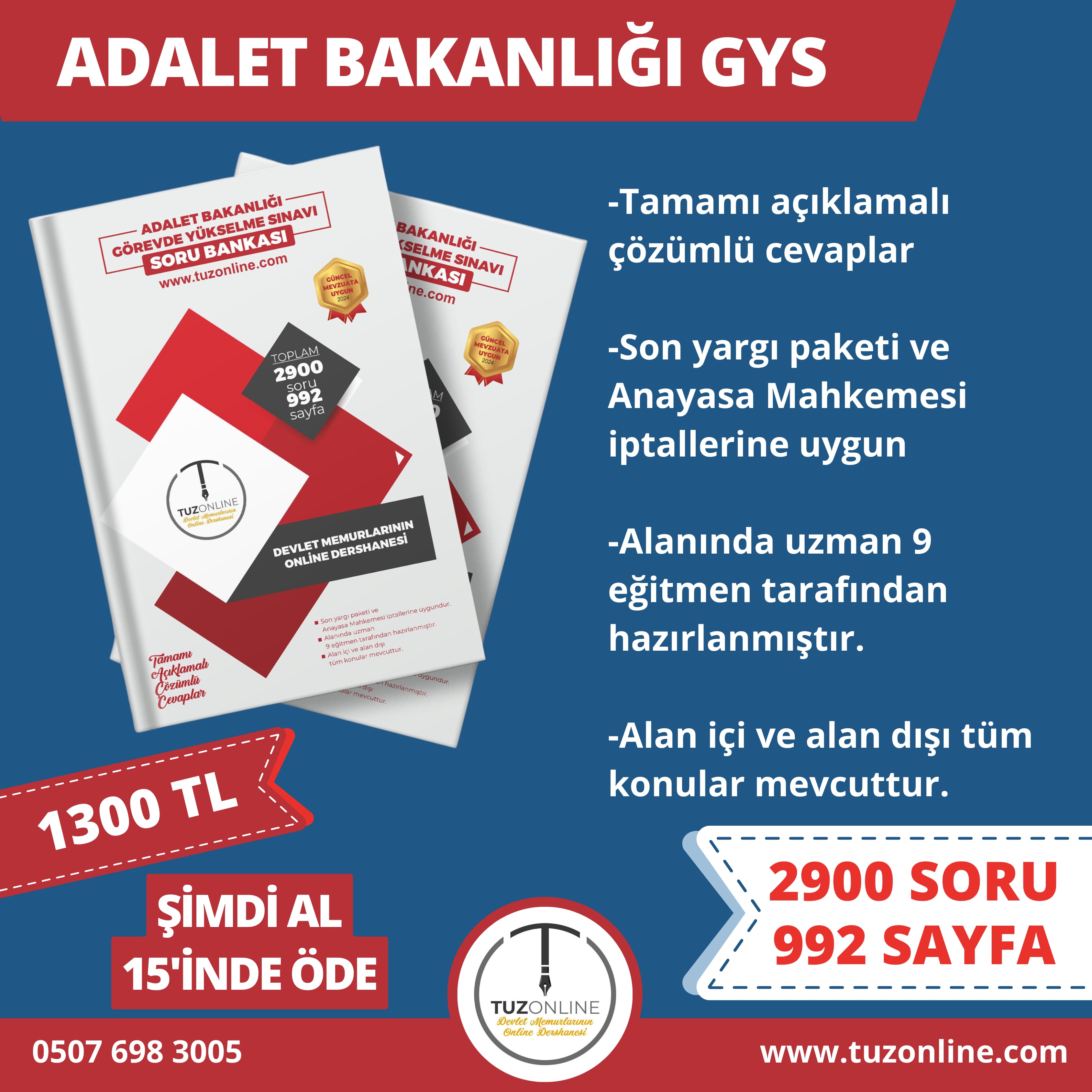 Adalet Bakanlığı GYS Soru Bankası